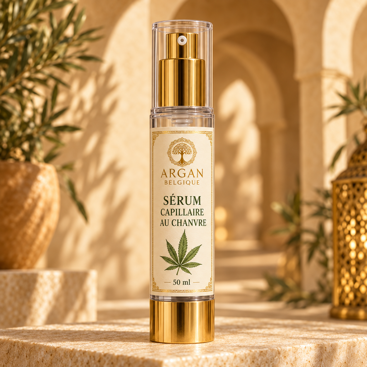 Sérum Chanvre — vue de face Argan Belgique