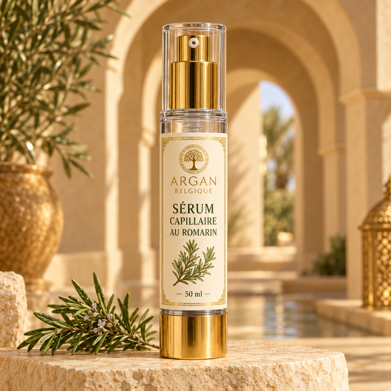 Sérum Romarin — vue de face Argan Belgique