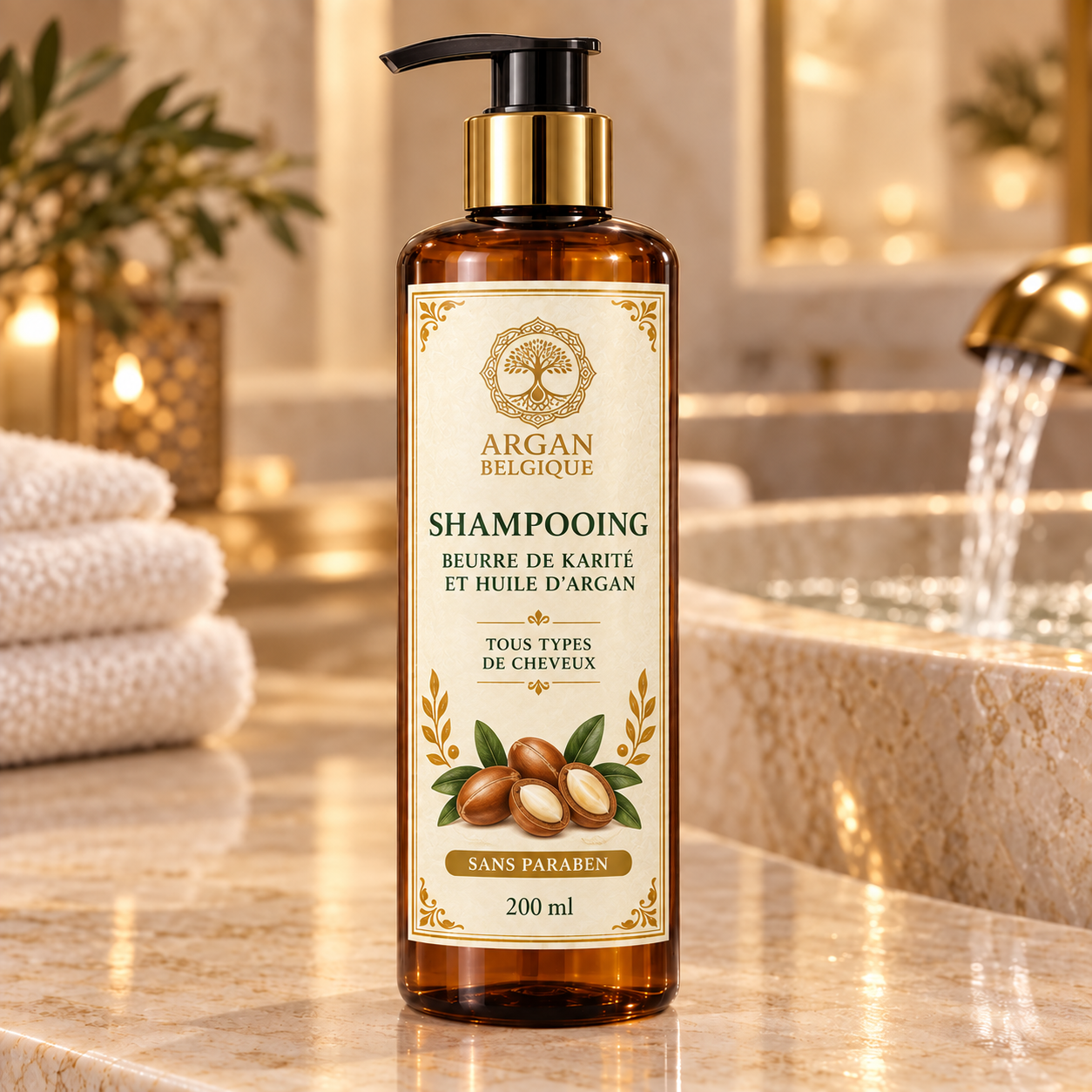 Shampooing Argan — vue de face Argan Belgique