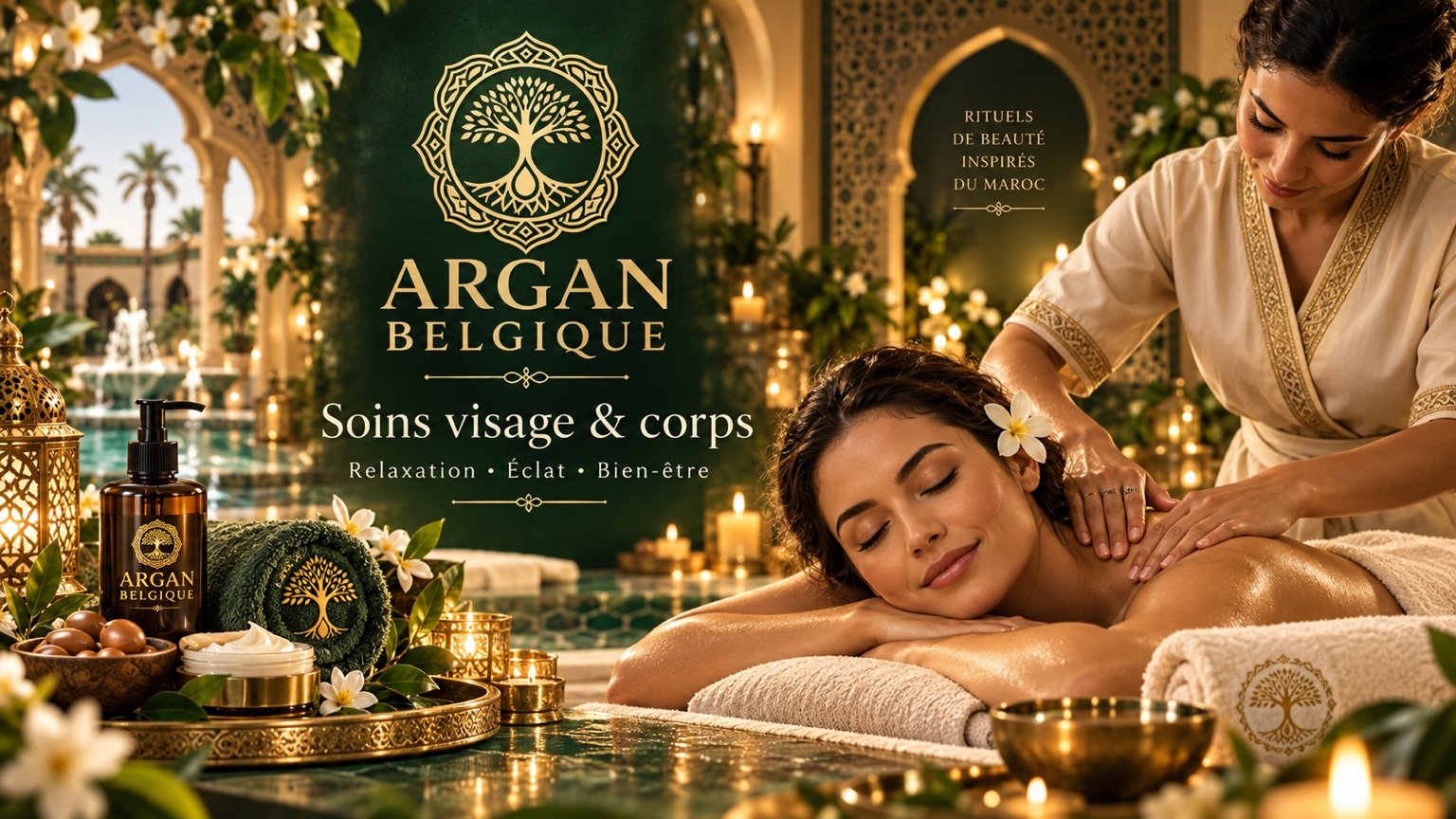 Soins du corps — illustration Argan Belgique