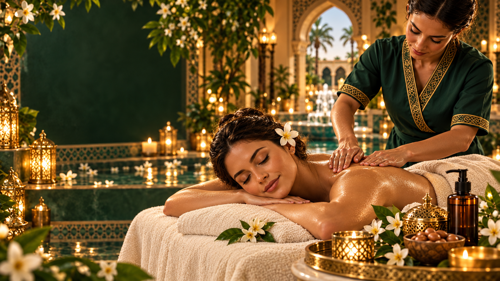 Massages détente — illustration Argan Belgique